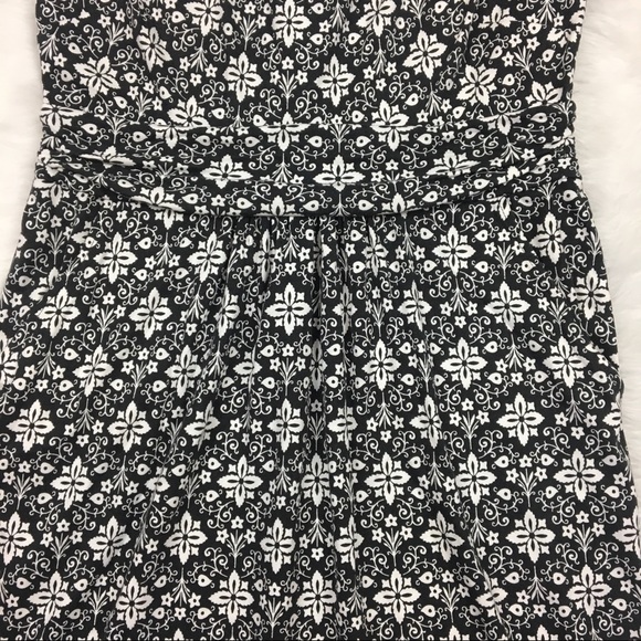 Boden Margot Jersey Dress B/W Sz 8P  Pockets - Picture 3 of 5